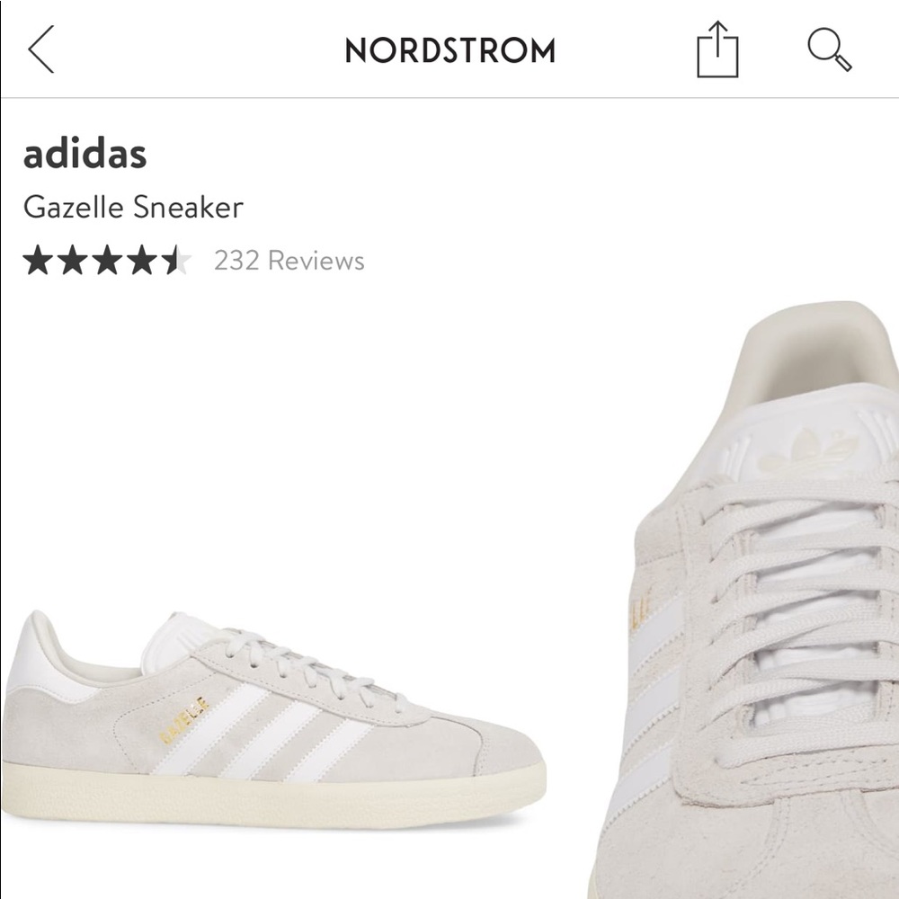 Adidas Gazelle sneakers crystal white